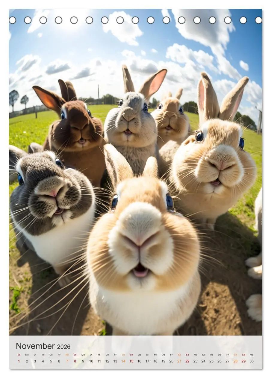 Bild: 9783516321302 | Lustige Tier-Selfies (Tischkalender 2026 DIN A5 hoch), CALVENDO...