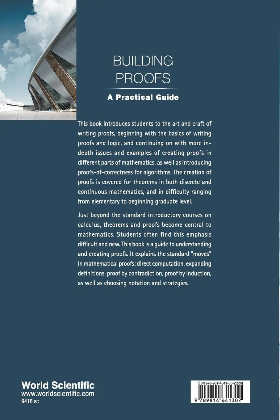 Rückseite: 9789814641302 | BUILDING PROOFS | A PRACTICAL GUIDE | Suely Oliveira &amp; David Stewart