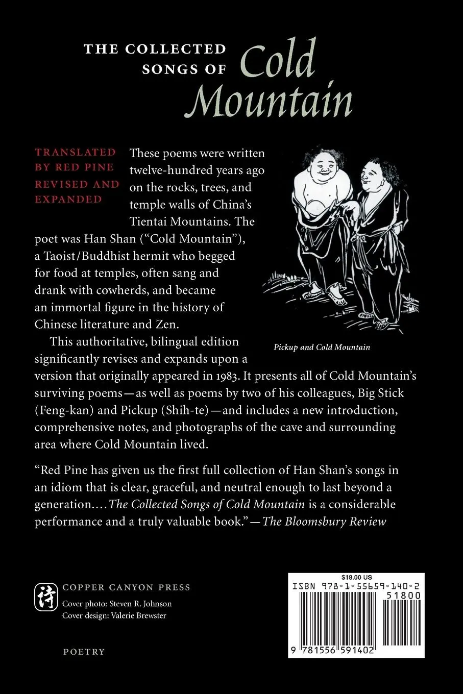 Rückseite: 9781556591402 | The Collected Songs of Cold Mountain | Cold Mountain | Taschenbuch