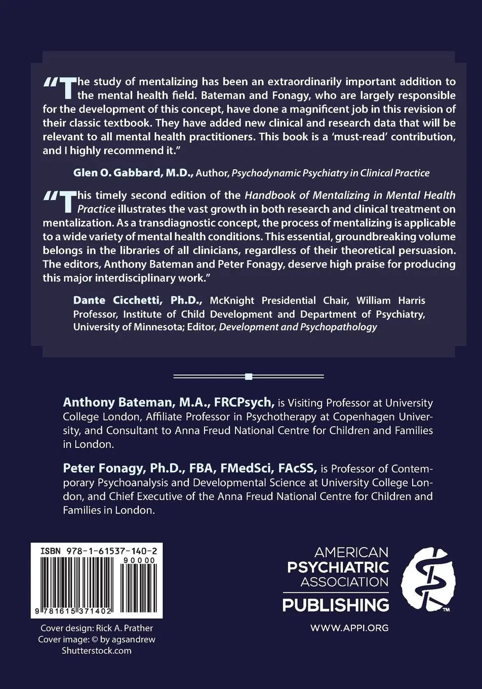 Rückseite: 9781615371402 | Handbook of Mentalizing in Mental Health Practice | Bateman (u. a.)