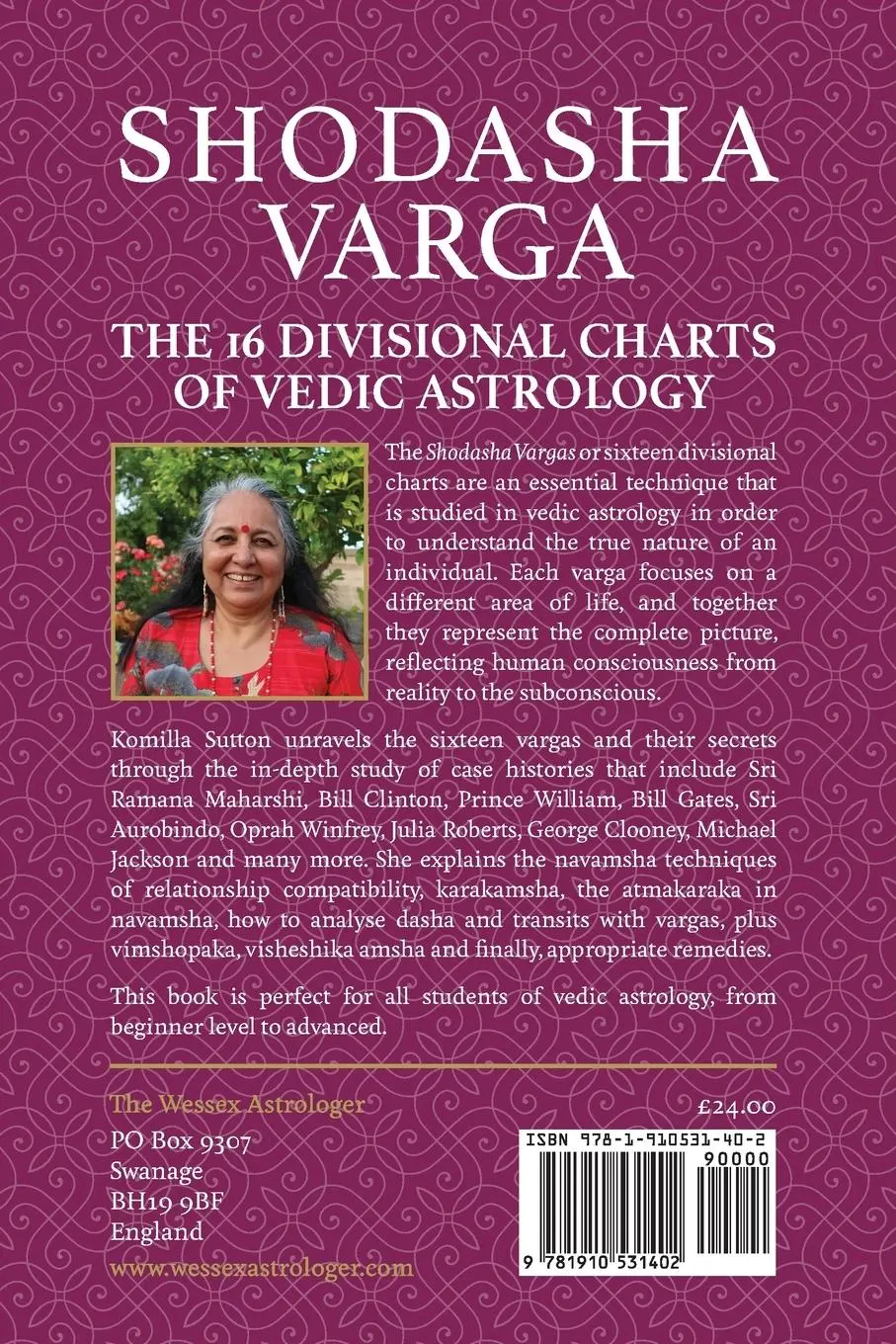 Rückseite: 9781910531402 | Shodasha Varga | The 16 Divisional Charts of Vedic Astrology | Sutton