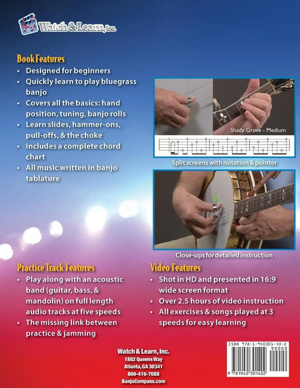 Rückseite: 9781940301402 | Banjo Primer Book for Beginners | Geoff Hohwald | Taschenbuch | 2024