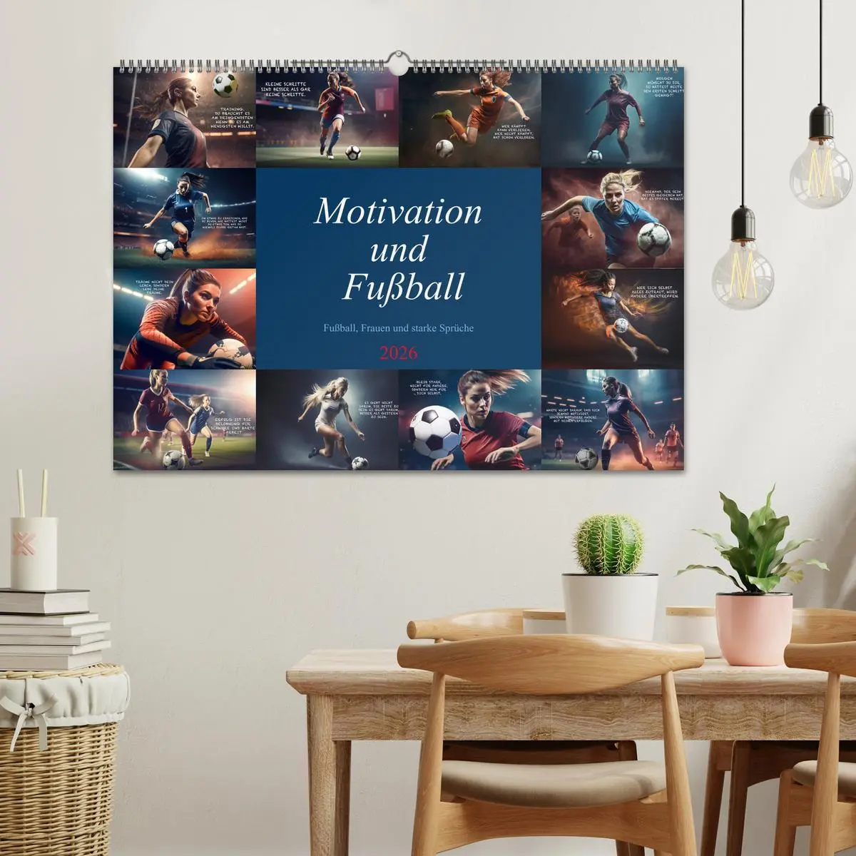 Bild: 9783457531402 | Motivation und Fußball (Wandkalender 2026 DIN A2 quer), CALVENDO...