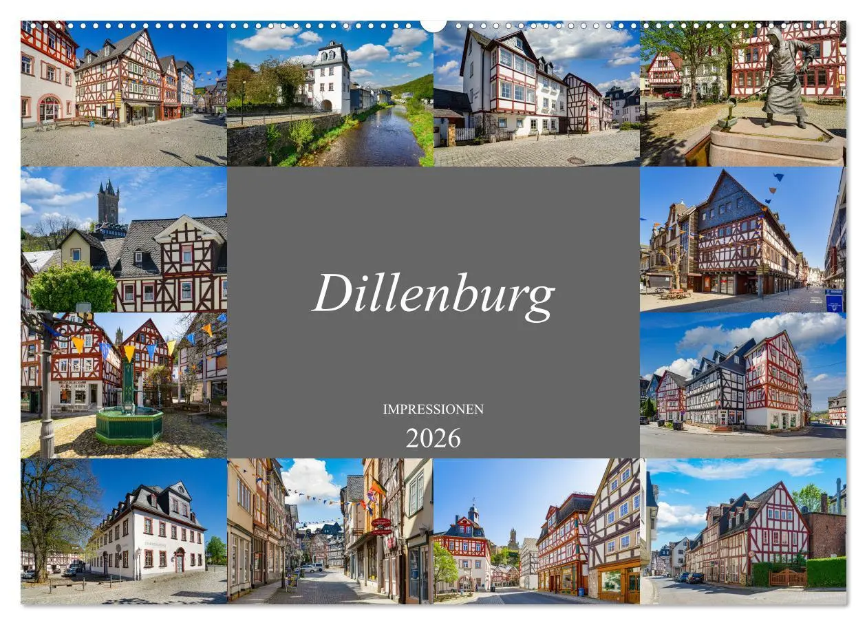 Cover: 9783457911402 | Dillenburg Impressionen (Wandkalender 2026 DIN A2 quer), CALVENDO...