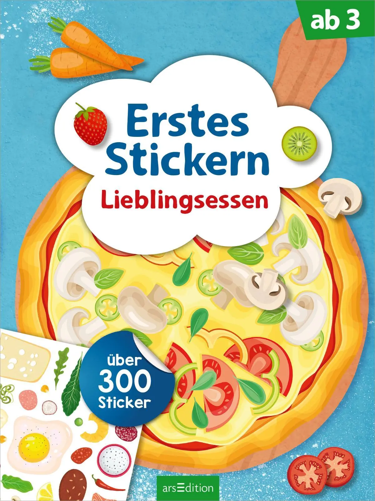 Bild: 9783845851402 | Erstes Stickern - Lieblingsessen | Über 300 Sticker | Timo Schumacher