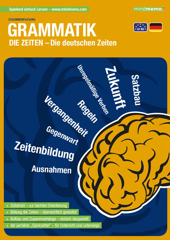 Cover: 9783954131402 | mindmemo Lernfolder - Die deutschen Zeiten - Deutsche Grammatik... Cover: 9783954131402 | mindmemo Lernfolder - Die deutschen Zeiten - Deutsche Grammatik...