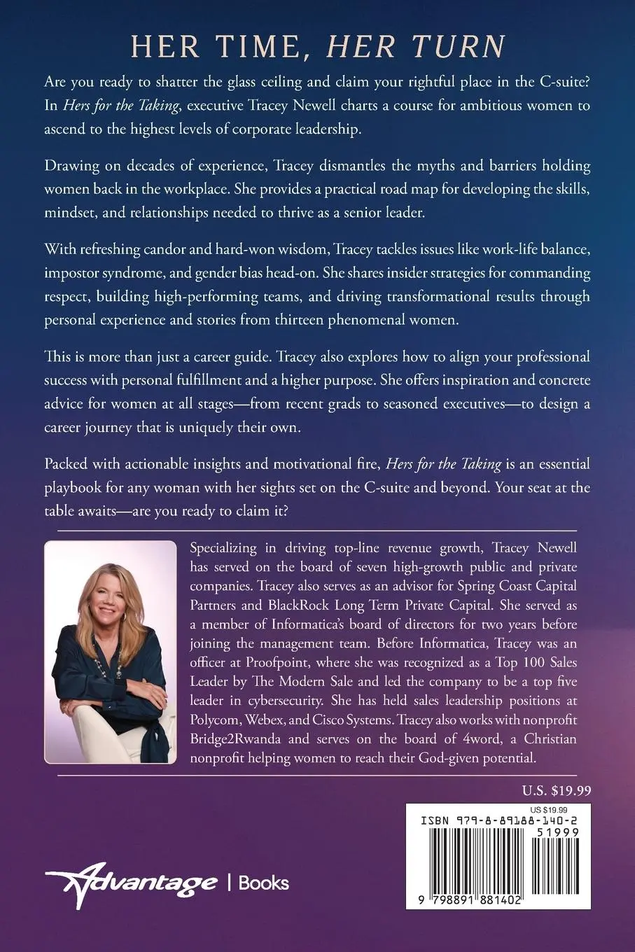 Rückseite: 9798891881402 | Hers for the Taking | Your Path to the C-Suite &amp; Beyond | Newell