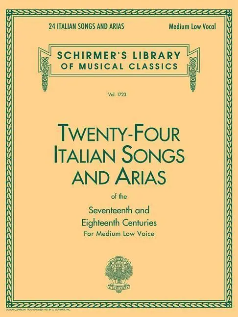Cover: 73999611502 | 24 Italian Songs &amp; Arias of the 17th &amp; 18th Centuries | Taschenbuch