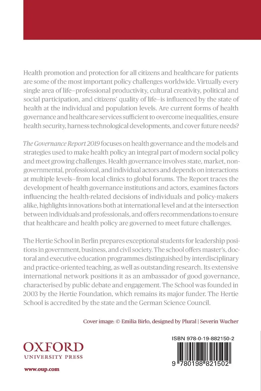 Rückseite: 9780198821502 | The Governance Report 2019 | The Hertie School of Governance | Buch