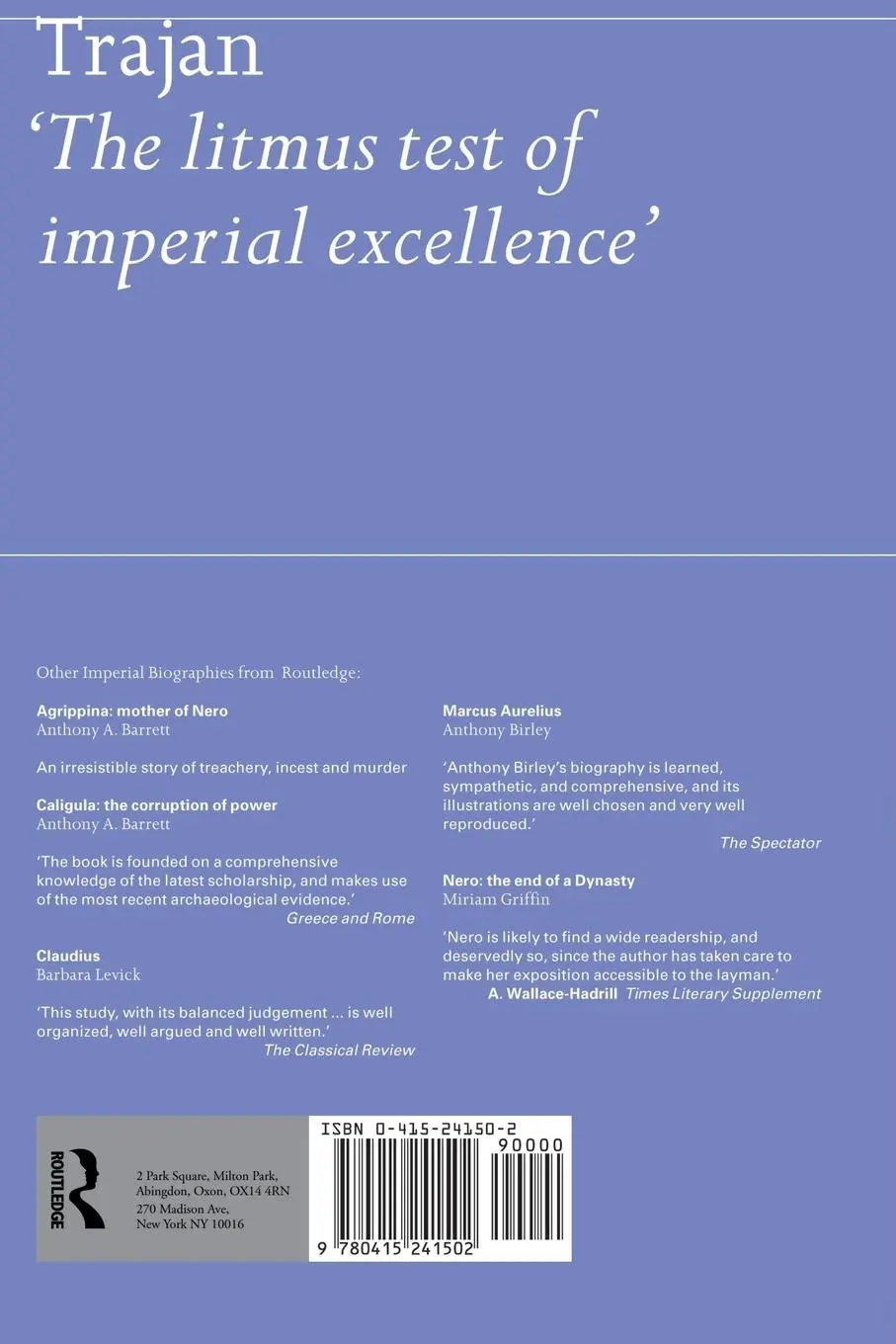Rückseite: 9780415241502 | Trajan | Optimus Princeps | Julian Bennett | Taschenbuch | Englisch