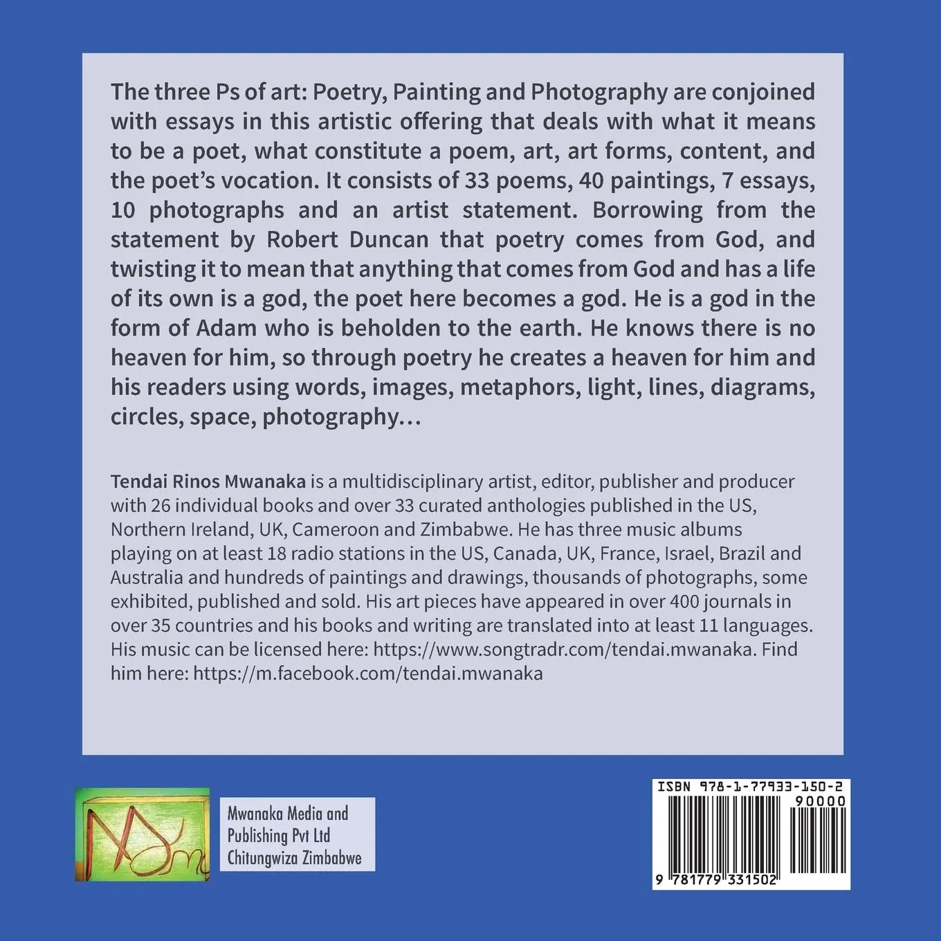Rückseite: 9781779331502 | Of poets, gods, ghosts, irritants and storytellers | Mwanaka | Buch
