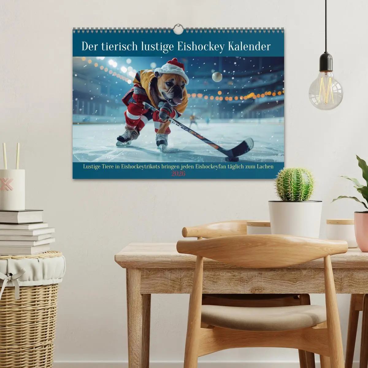 Bild: 9783457381502 | Der tierisch lustige Eishockey Kalender (Wandkalender 2026 DIN A3...