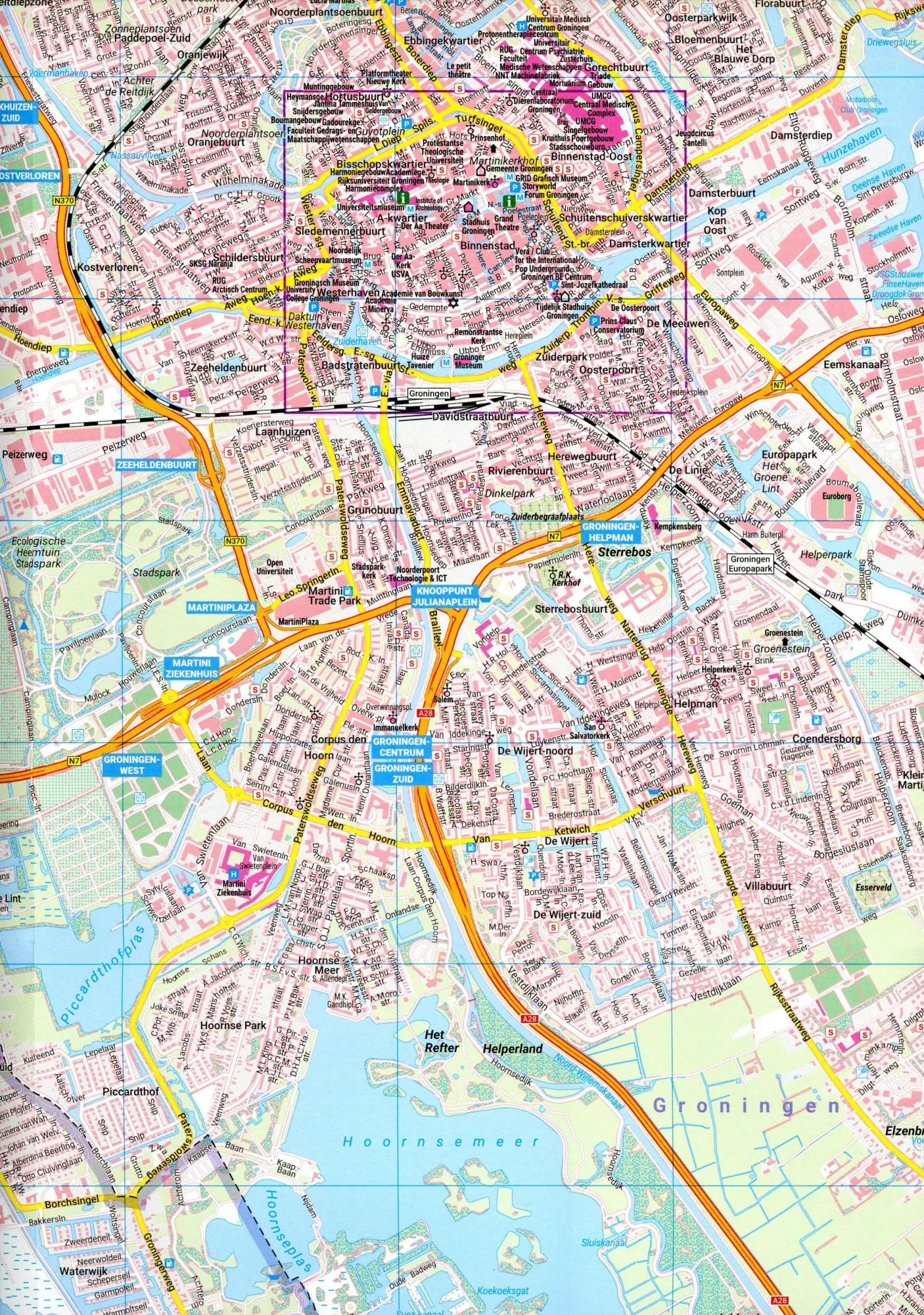Bild: 9783707921502 | Groningen, Stadtplan 1:20.000, freytag &amp; berndt | (Land-)Karte | 2022