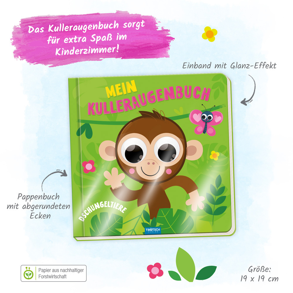 Bild: 9783988021502 | TRÖTSCH - Mein Kulleraugenbuch "Dschungeltiere" Interaktives...