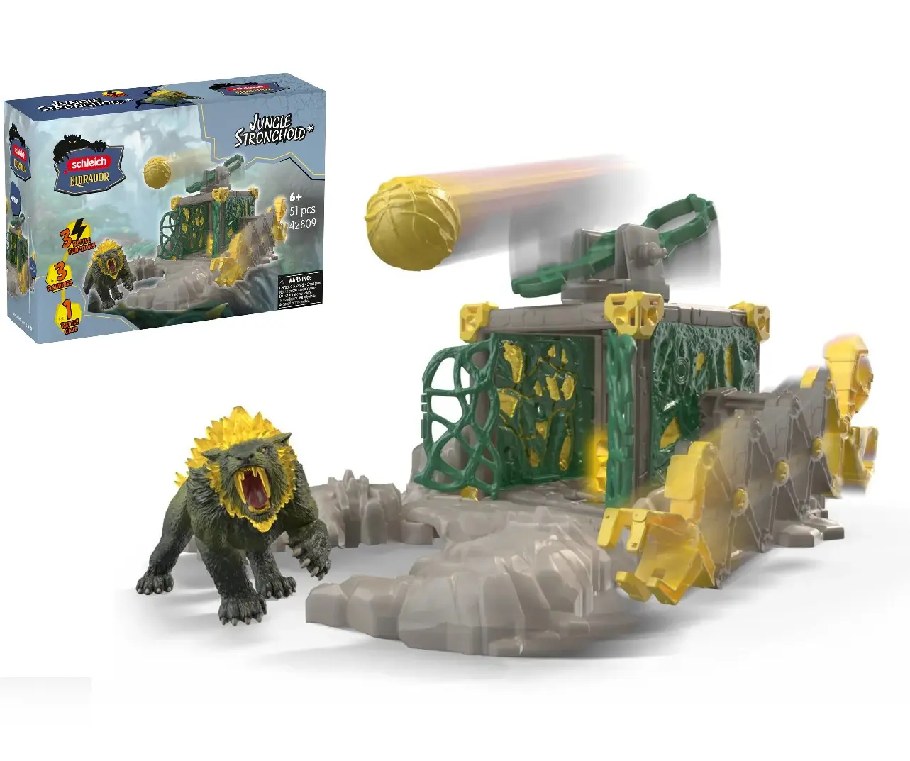 Cover: 4069111761602 | Schleich 42809 - Eldrador Jungle Stronghold, 51-teilig, Spielset