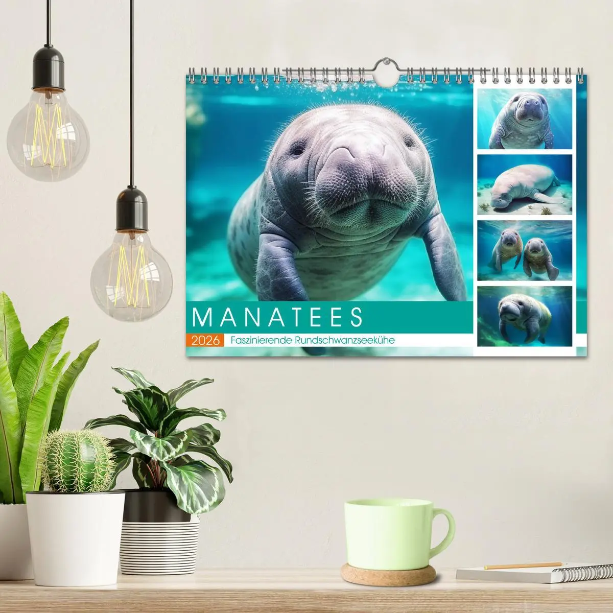 Bild: 9783457371602 | Manatees. Faszinierende Rundschwanzseekühe (Wandkalender 2026 DIN...