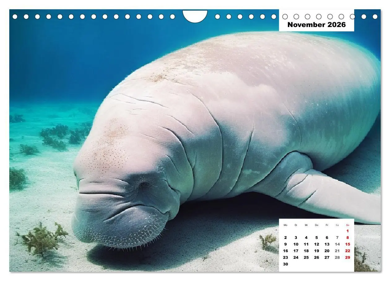 Bild: 9783457371602 | Manatees. Faszinierende Rundschwanzseekühe (Wandkalender 2026 DIN...