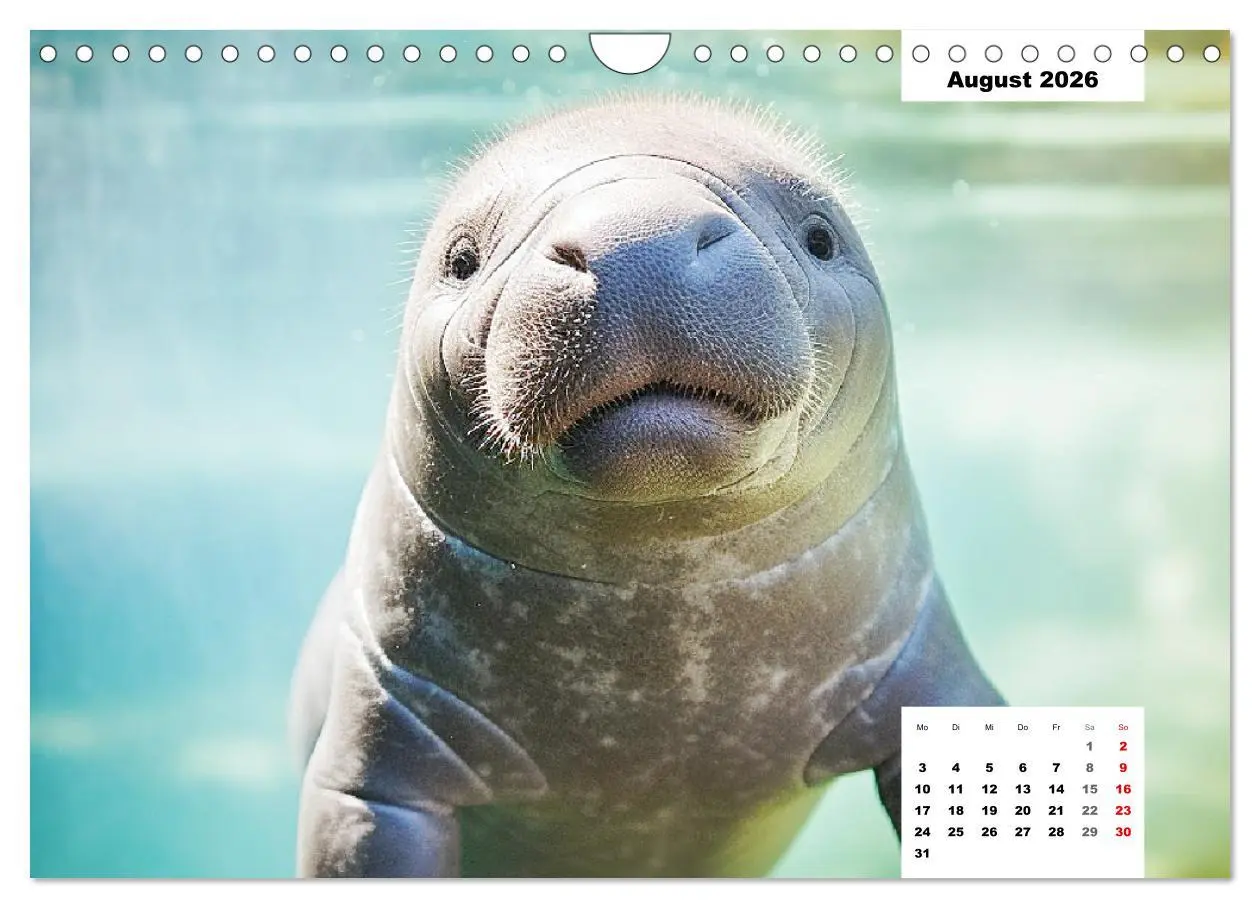 Bild: 9783457371602 | Manatees. Faszinierende Rundschwanzseekühe (Wandkalender 2026 DIN...