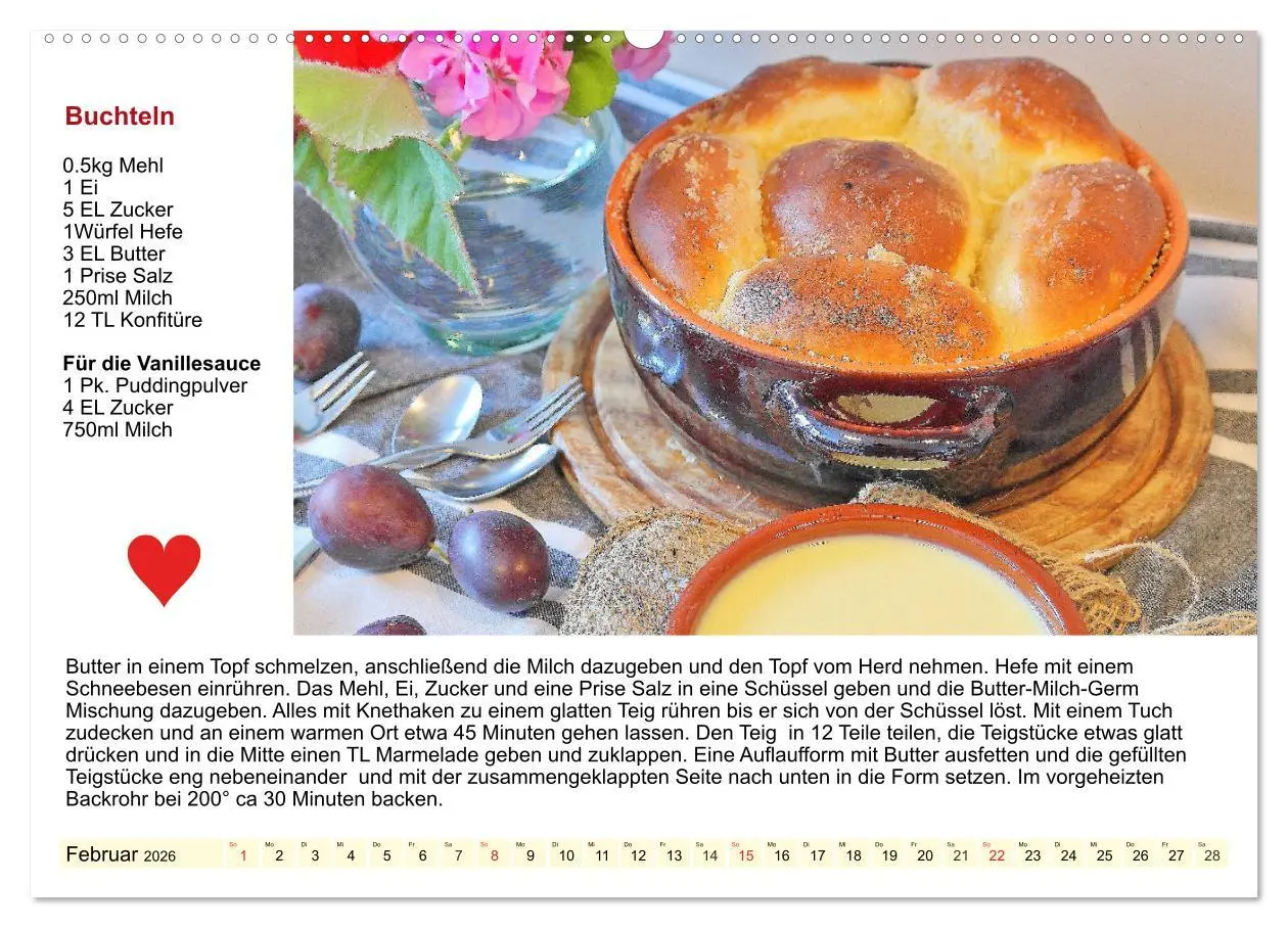 Bild: 9783457681602 | Delikates Österreich. Küchenkalender mit den klassischen Süßspeisen...