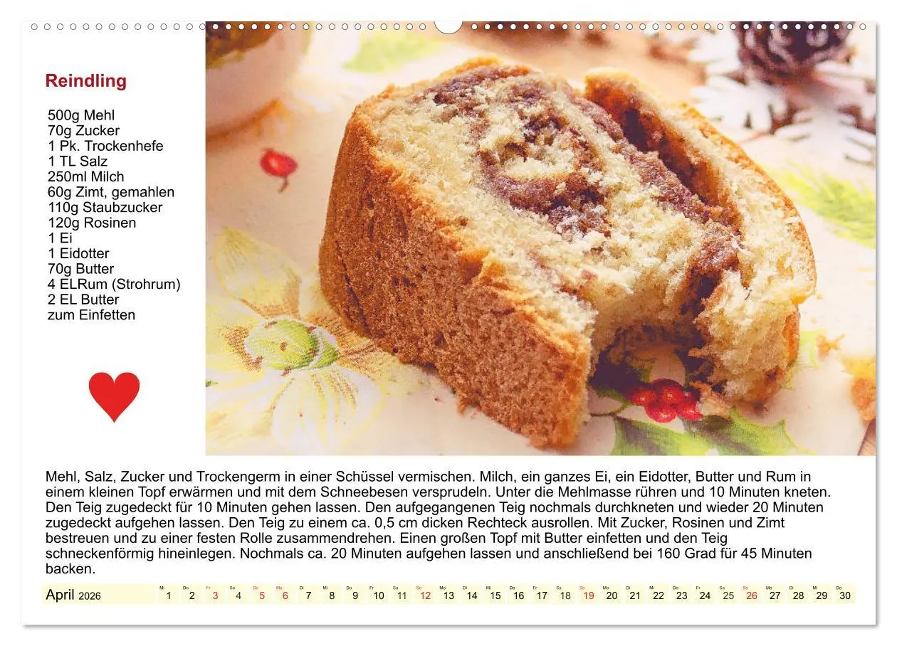 Bild: 9783457681602 | Delikates Österreich. Küchenkalender mit den klassischen Süßspeisen...