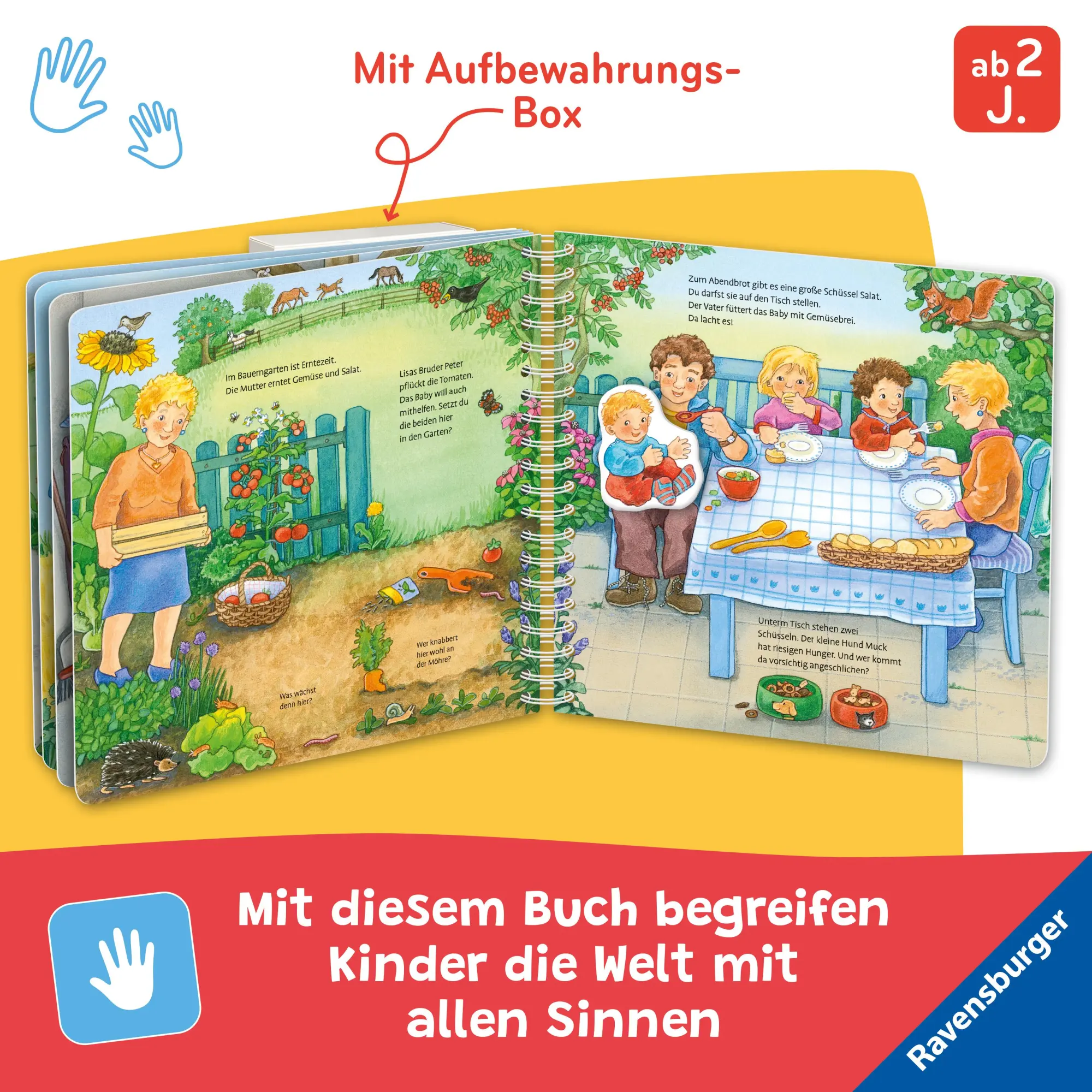Bild: 9783473421602 | Mein großes Magnetbuch - Wer füttert wen? | Mit 22 Magneten | Eberhard