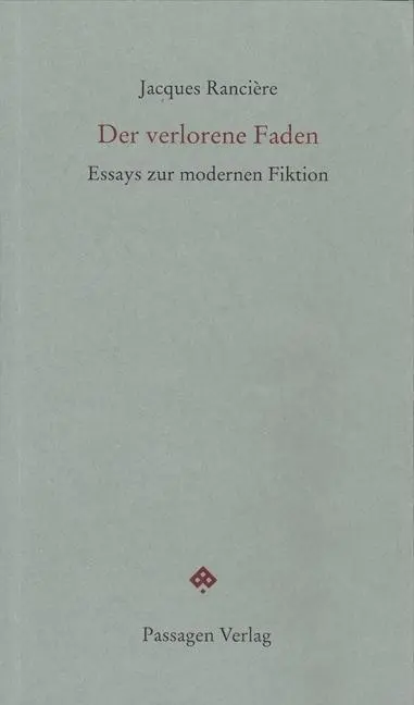 Cover: 9783709201602 | Der verlorene Faden | Essays zur modernen Fiktion, Passagen forum