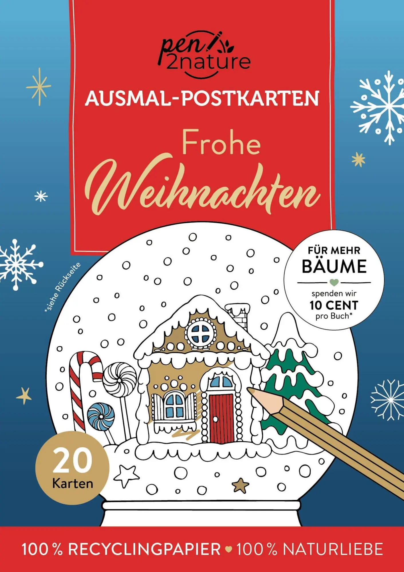 Cover: 9783987641602 | Frohe Weihnachten I 20 Ausmal-Postkarten | Taschenbuch | 42 S. | 2025