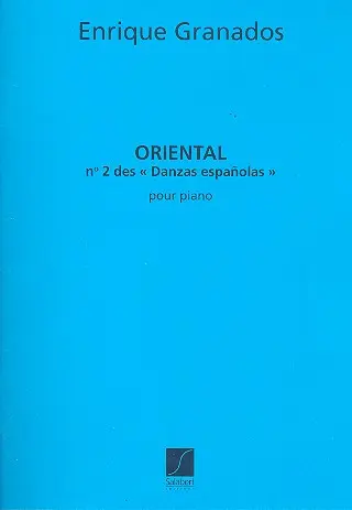 Cover: 9790048001602 | Oriental pour piano | Enrique Granados | Buch | 2002
