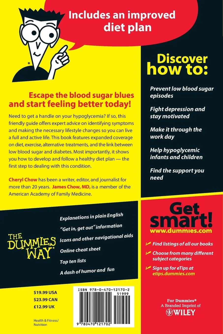 Rückseite: 9780470121702 | Hypoglycemia for Dummies | Cheryl Chow (u. a.) | Taschenbuch | 288 S.