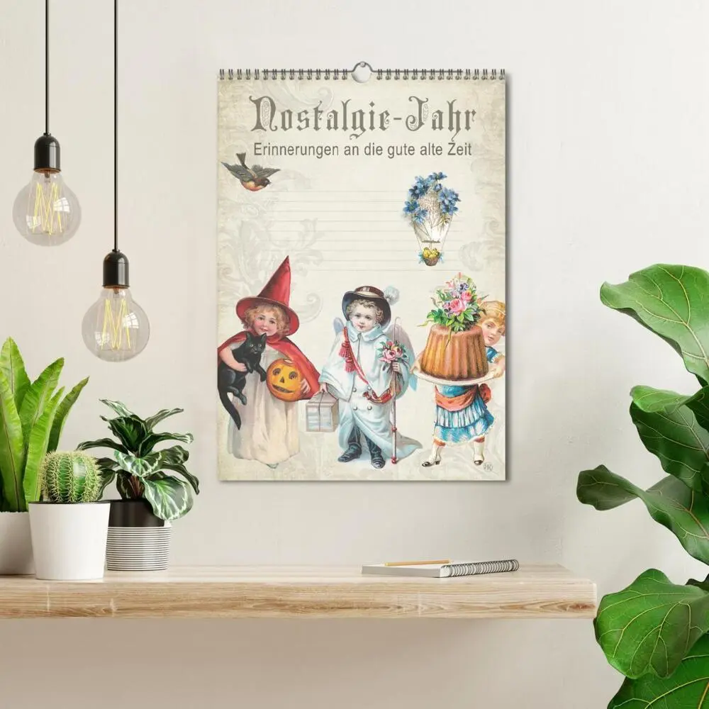 Bild: 9783457051702 | Nostalgie-Jahr, Motive aus alten Poesiealben (Wandkalender 2025 DIN...
