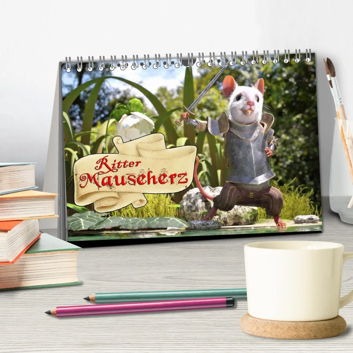 Bild: 9783457431702 | Ritter Mauseherz (Tischkalender 2026 DIN A5 quer), CALVENDO...