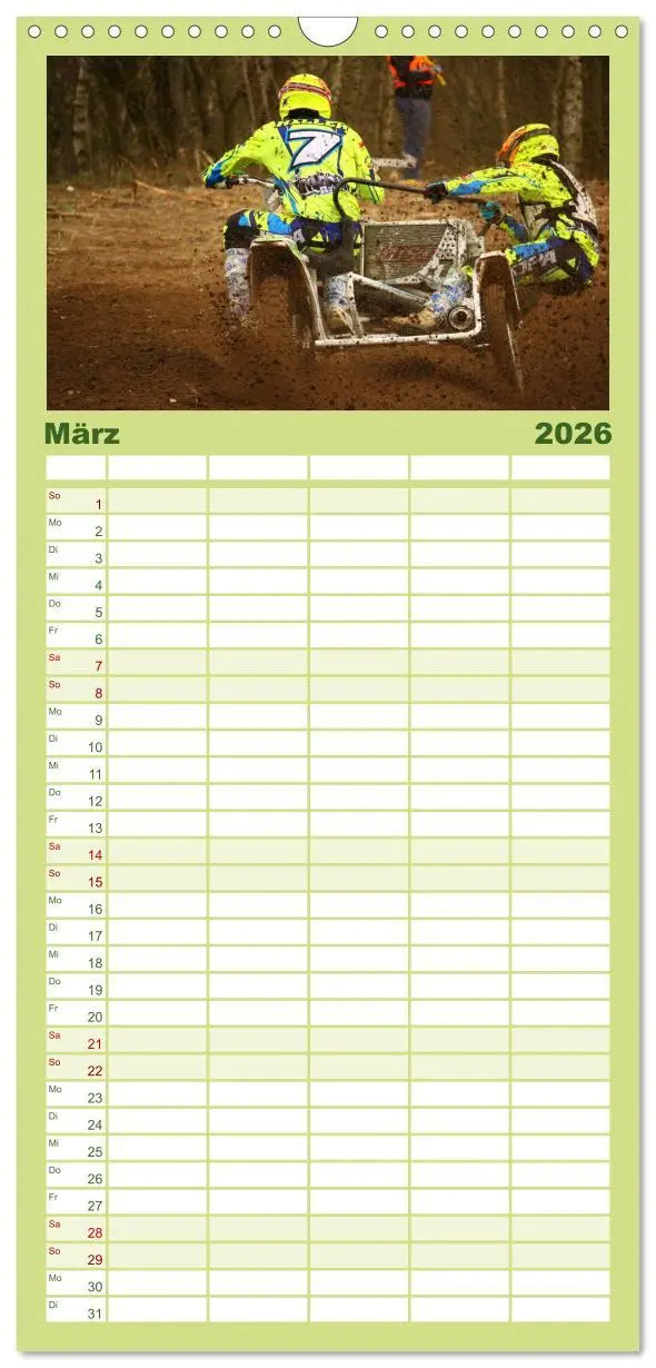 Bild: 9783516521702 | Familienplaner 2026 - Motocross - tollkühne Kerle mit 5 Spalten...