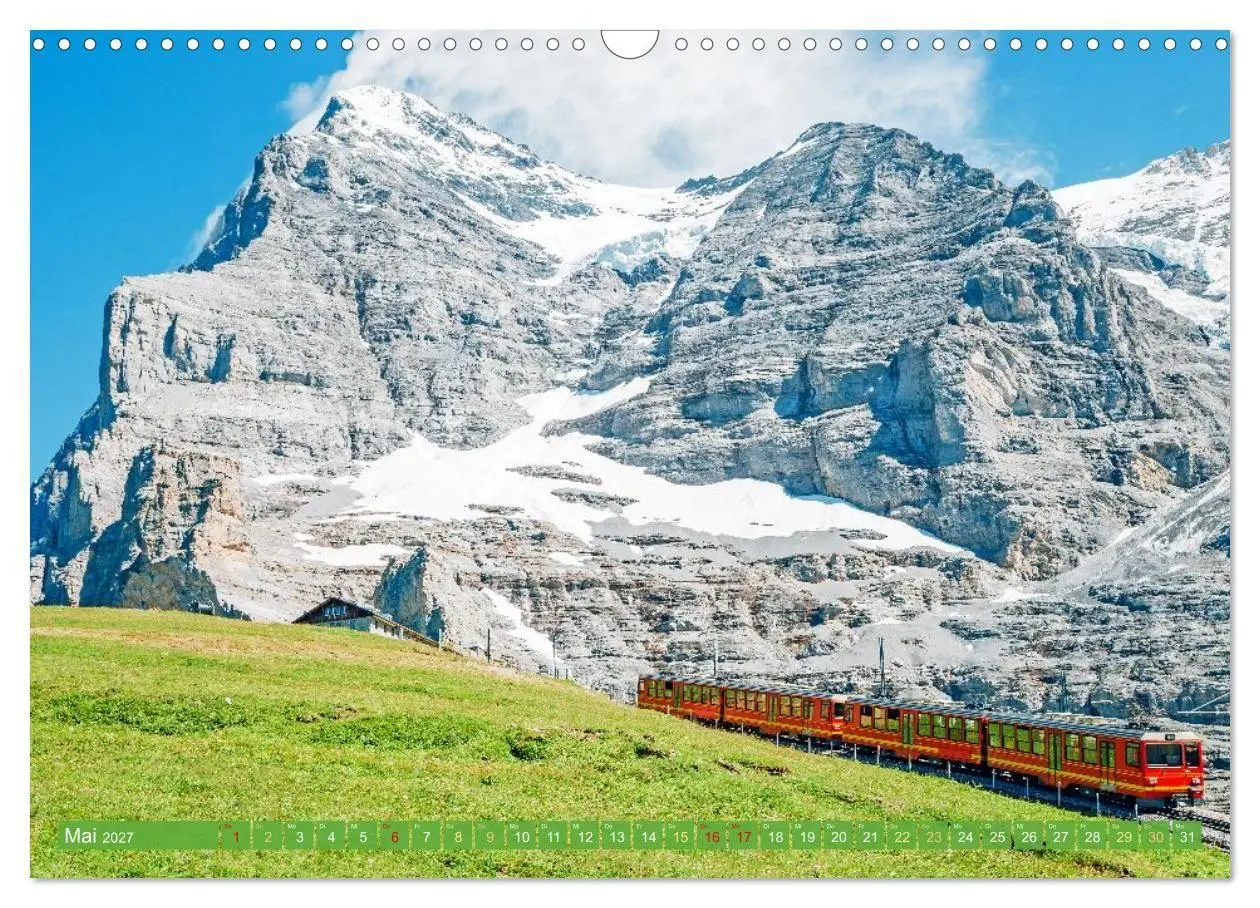 Bild: 9783516901702 | Im Zug durch Schweizer Berge (Wandkalender 2027 DIN A3 quer),...