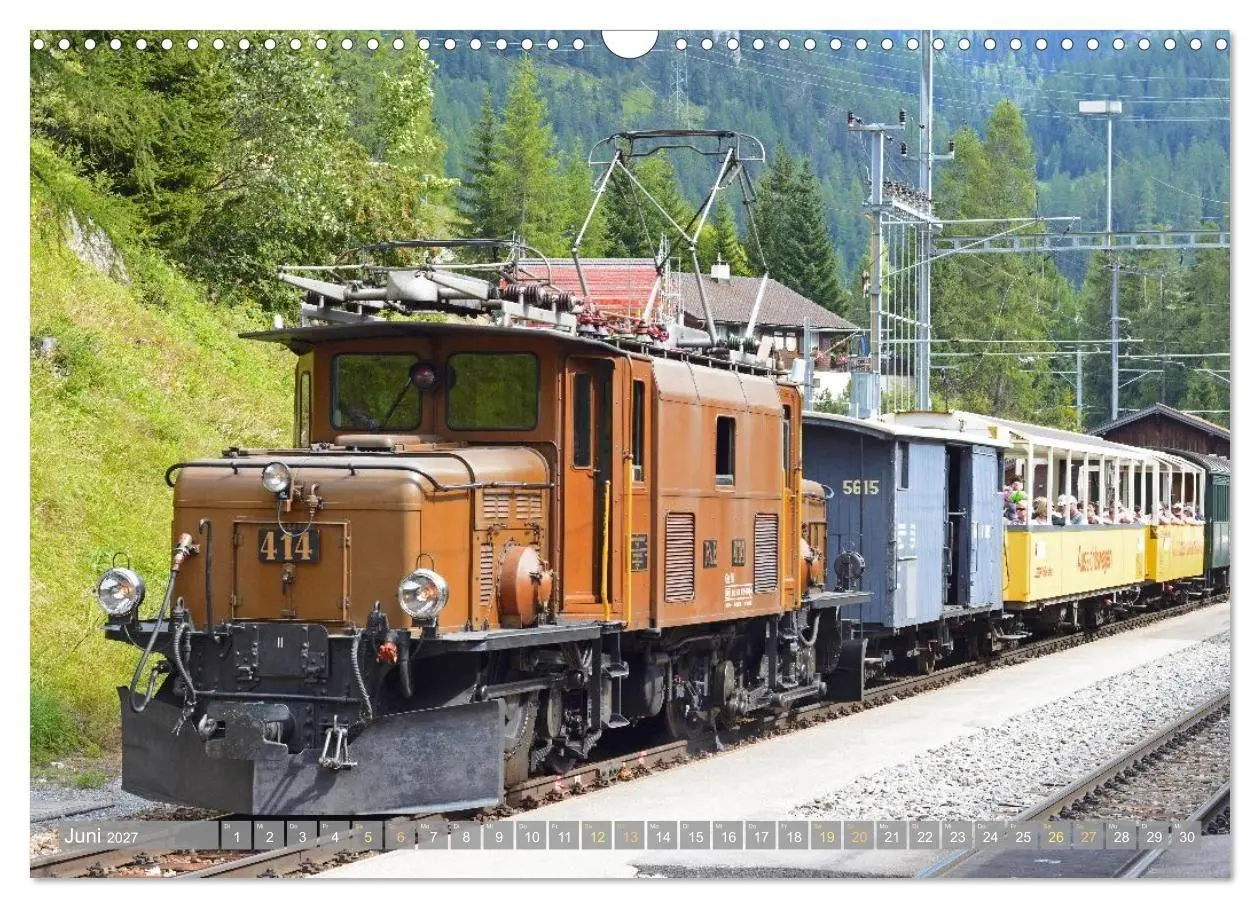 Bild: 9783516901702 | Im Zug durch Schweizer Berge (Wandkalender 2027 DIN A3 quer),...