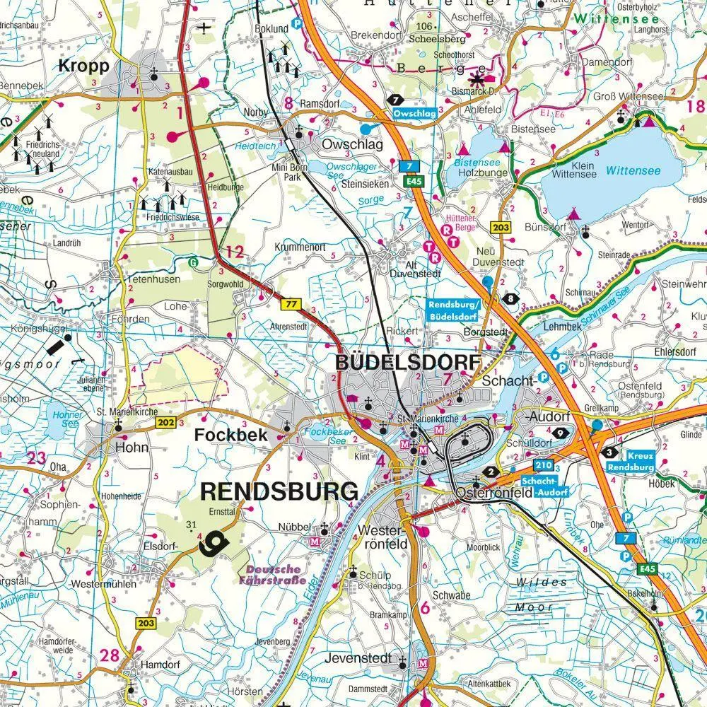 Bild: 9783707901702 | Deutschland 12 Schleswig-Holstein, Hamburg 1 : 200 000 | (Land-)Karte
