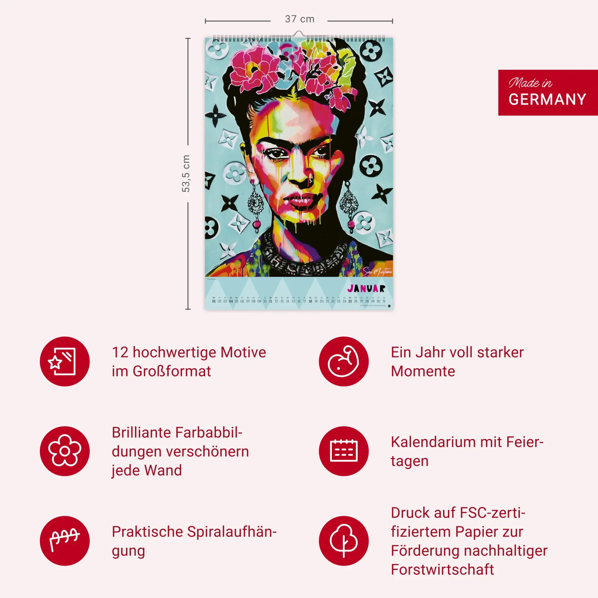 Bild: 9783756411702 | Frida Posterkalender 2026 | Heye | Kalender | Spiralbindung | 14 S.