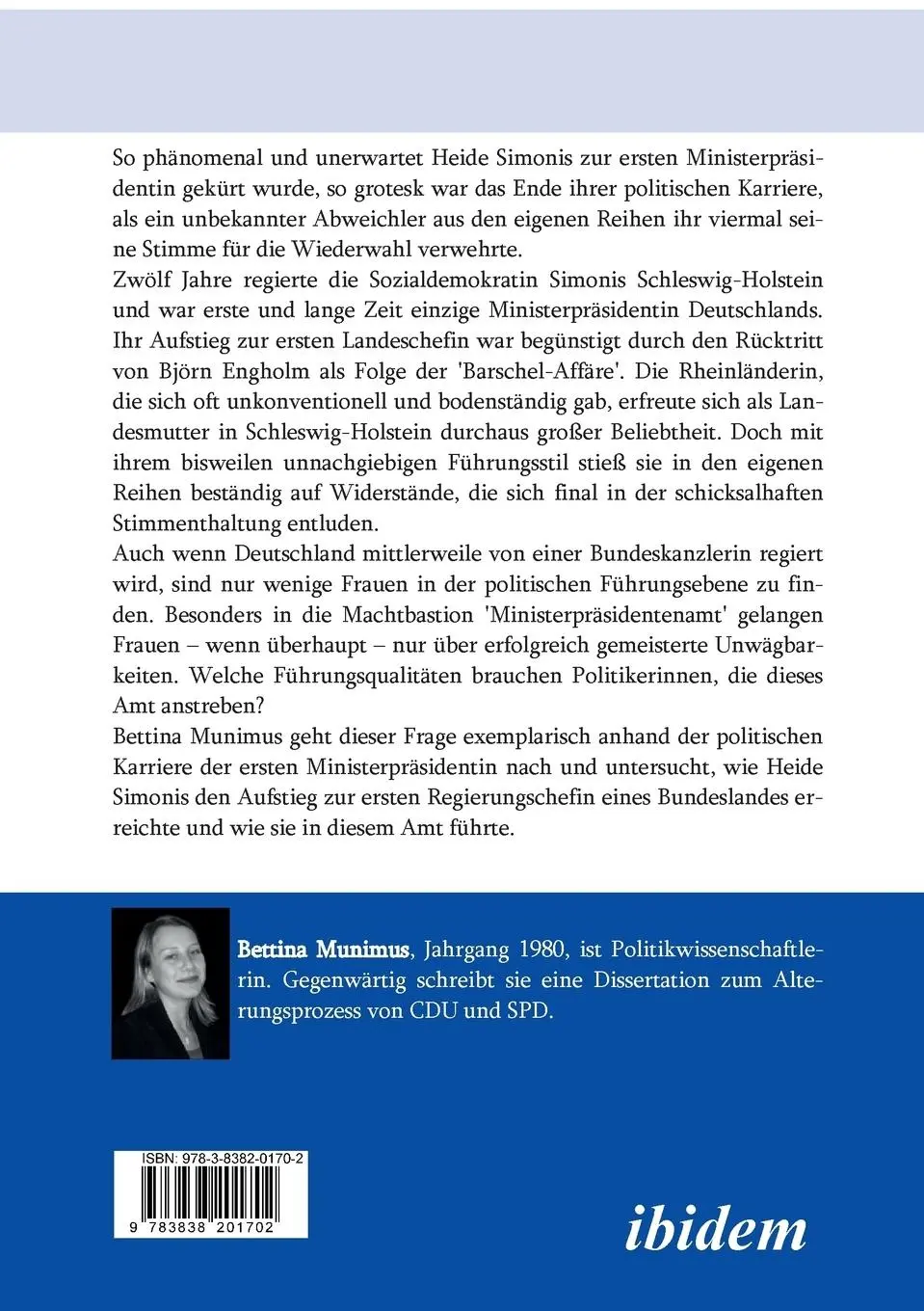 Rückseite: 9783838201702 | Heide Simonis | Bettina Munimus | Taschenbuch | Paperback | 206 S.