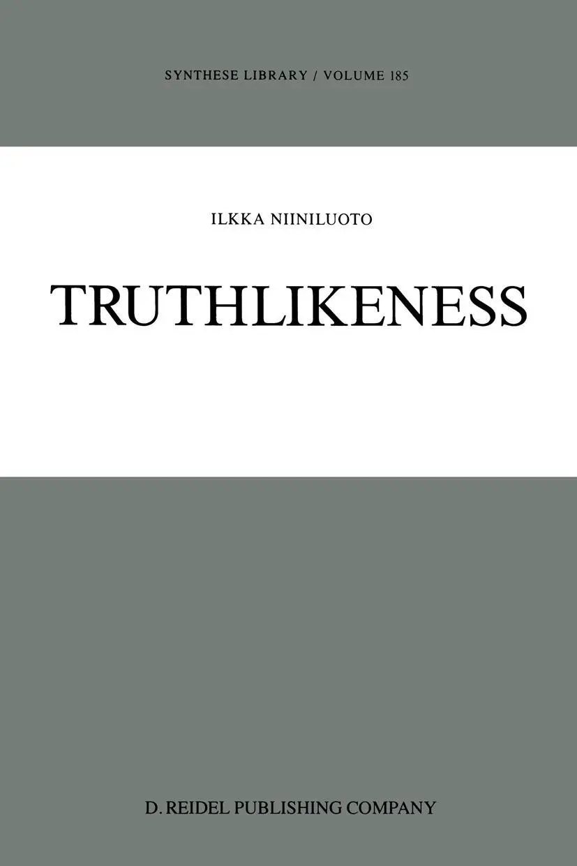 Cover: 9789401081702 | Truthlikeness | I. Niiniluoto | Taschenbuch | xvii | Englisch | 2011