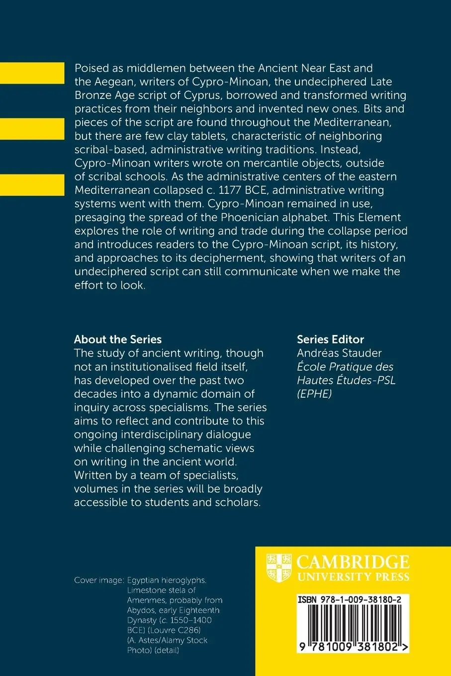 Rückseite: 9781009381802 | Cypro-Minoan and Its Writers | Cassandra M. Donnelly | Taschenbuch