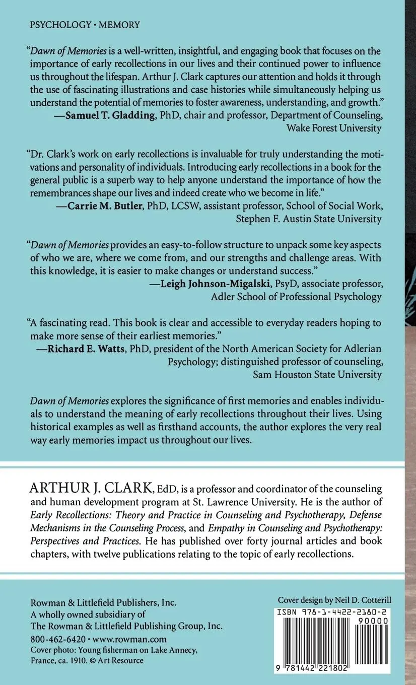 Rückseite: 9781442221802 | Dawn of Memories | The Meaning of Early Recollections in Life | Clark