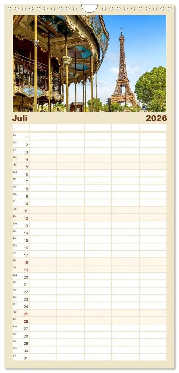 Bild: 9783516511802 | Familienplaner 2026 - PARIS Französisches Flair und Historie mit 5...