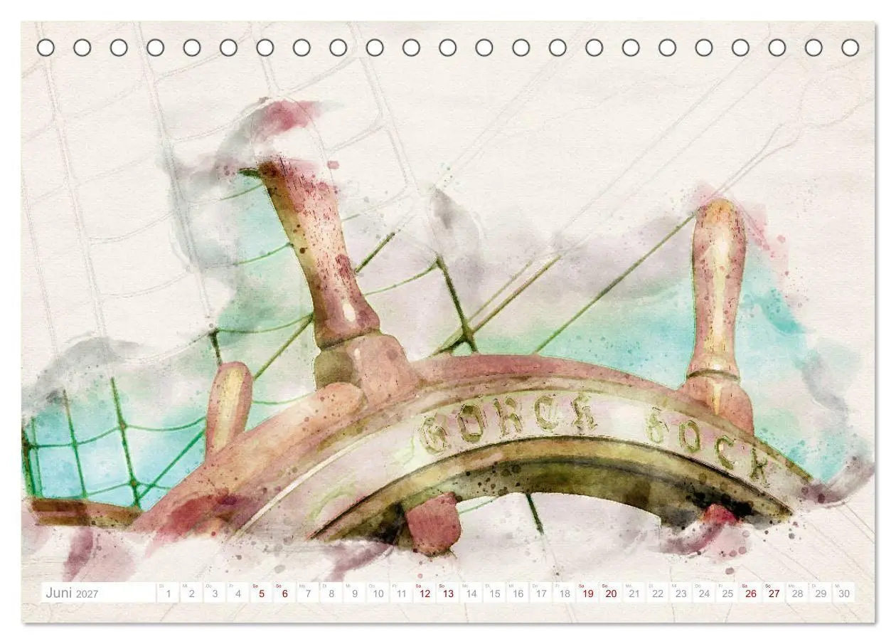 Bild: 9783569531802 | Künstlerische Ansichten der Gorch Fock (Tischkalender 2027 DIN A5...