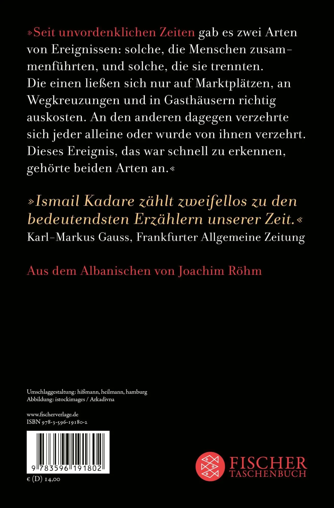 Rückseite: 9783596191802 | Doruntinas Heimkehr | Roman | Ismail Kadare | Taschenbuch | 160 S.