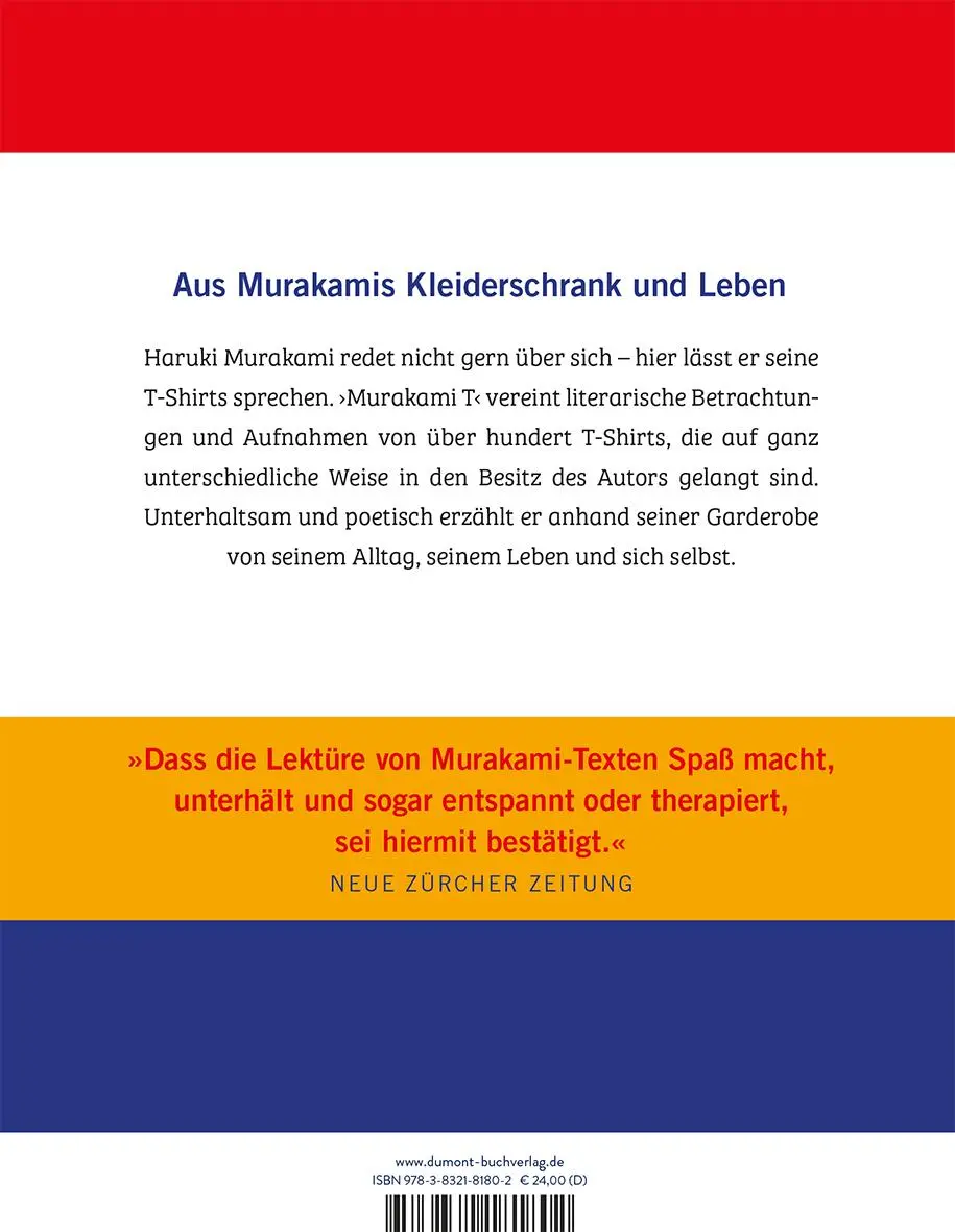 Rückseite: 9783832181802 | Murakami T | Gesammelte T-Shirts | Haruki Murakami | Buch | 192 S.