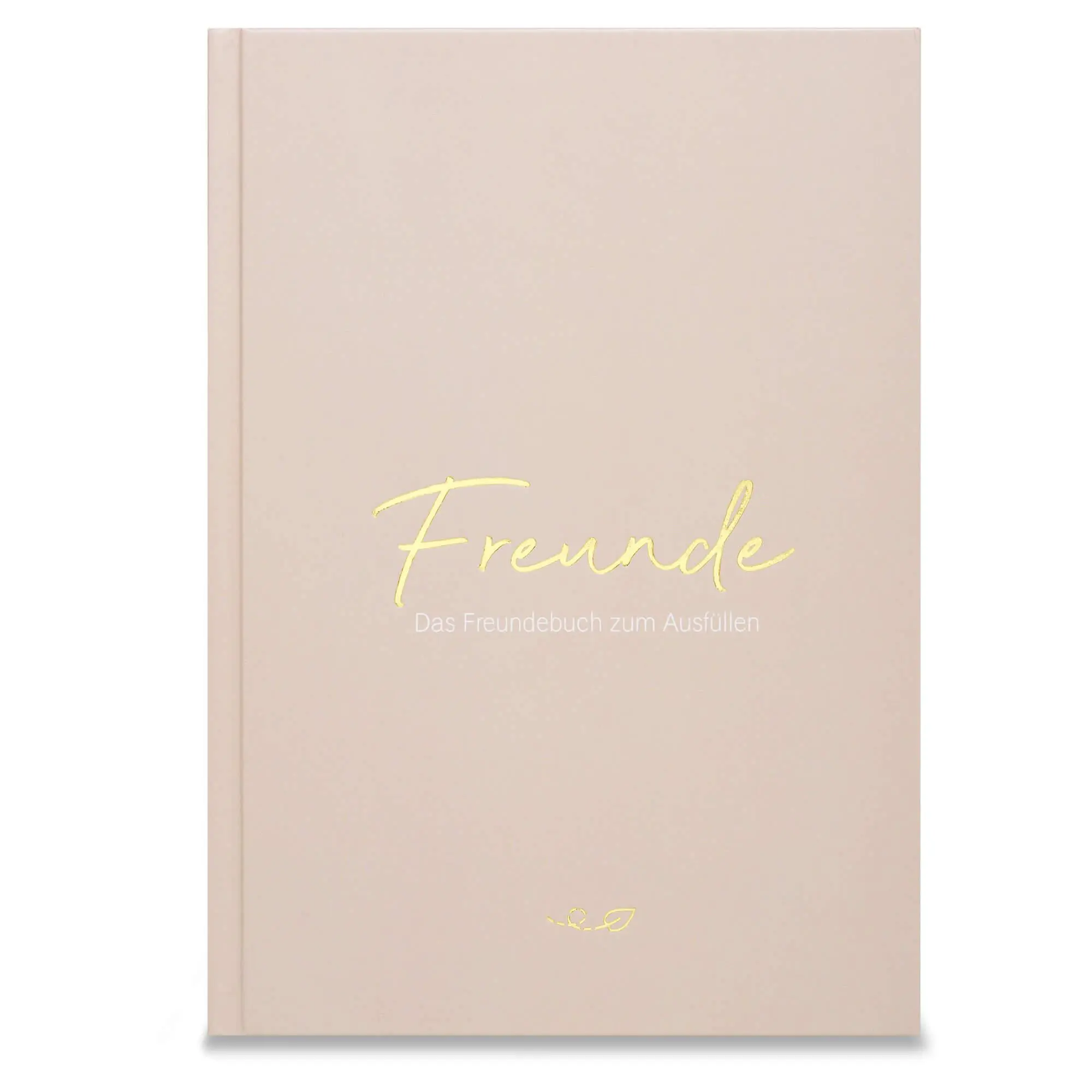 Cover: 9783985951802 | Freunde | Das Freundebuch zum Ausfüllen (warmgrau) | LEAF &amp; GOLD