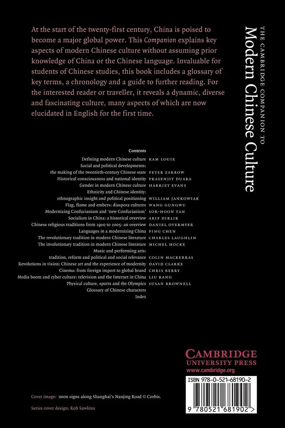 Rückseite: 9780521681902 | The Cambridge Companion to Modern Chinese Culture | Kam Louie | Buch