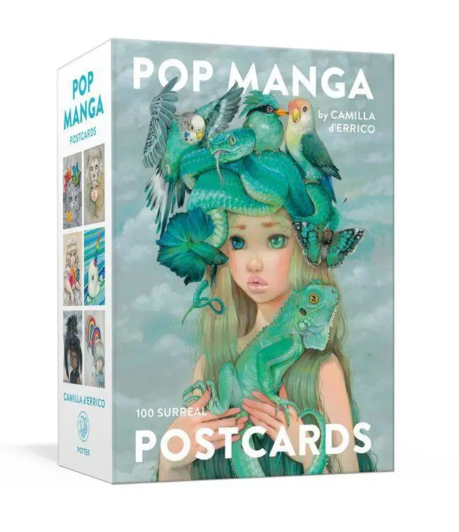Cover: 9780593581902 | Pop Manga Postcards | 100 Surreal Postcards | Camilla D'Errico | 2025