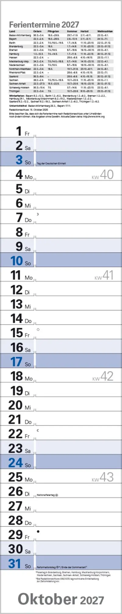 Bild: 9783819301902 | Planer Blau 2027 | Verlag Korsch | Kalender | Spiralbindung | 13 S.