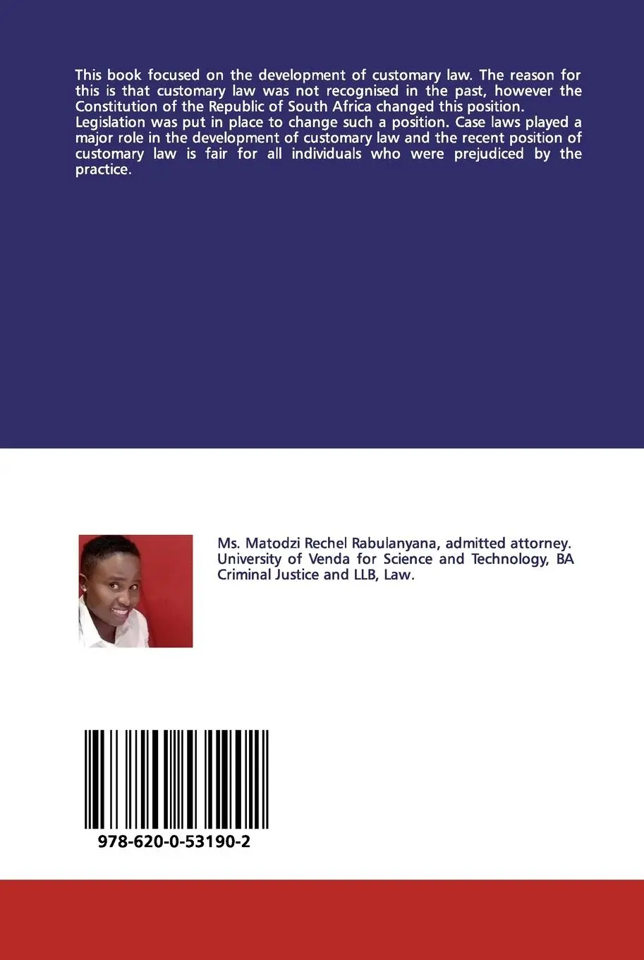 Rückseite: 9786200531902 | Development of customary law in terms of section 39(2) of the...