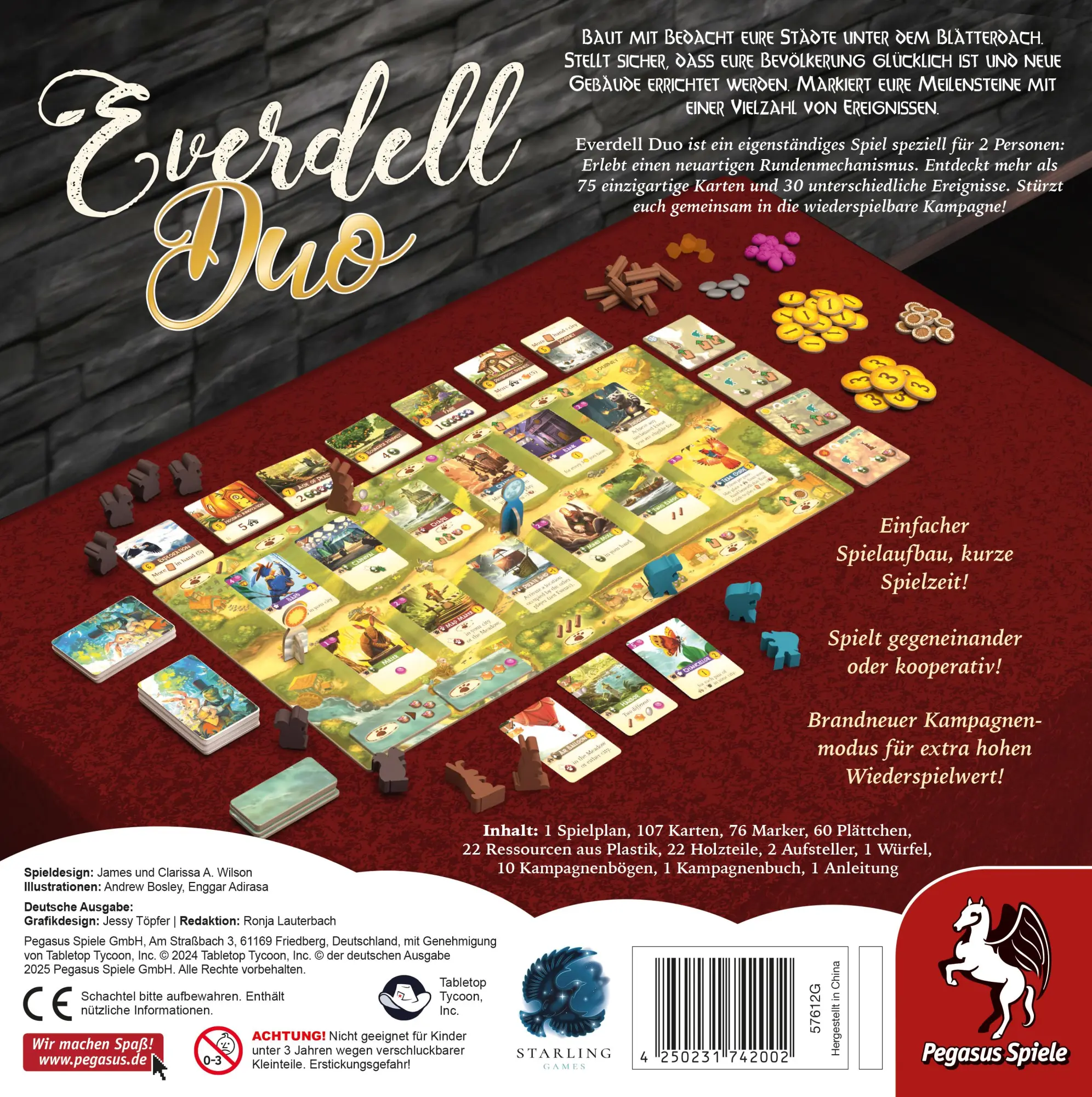Bild: 4250231742002 | Everdell Duo | Spiel | 57612G | Deutsch | 2025 | Pegasus Spiele GmbH